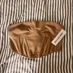 Urban outfitters corset top tan